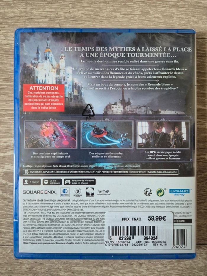 The diofield chronicle. Neuf sous blister. Sony PlayStation 5 / PS5. - photo numéro 2
