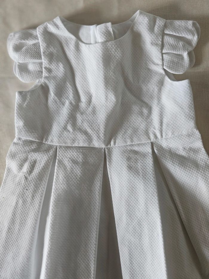 Robe blanche jacadi 6 mois - photo numéro 2