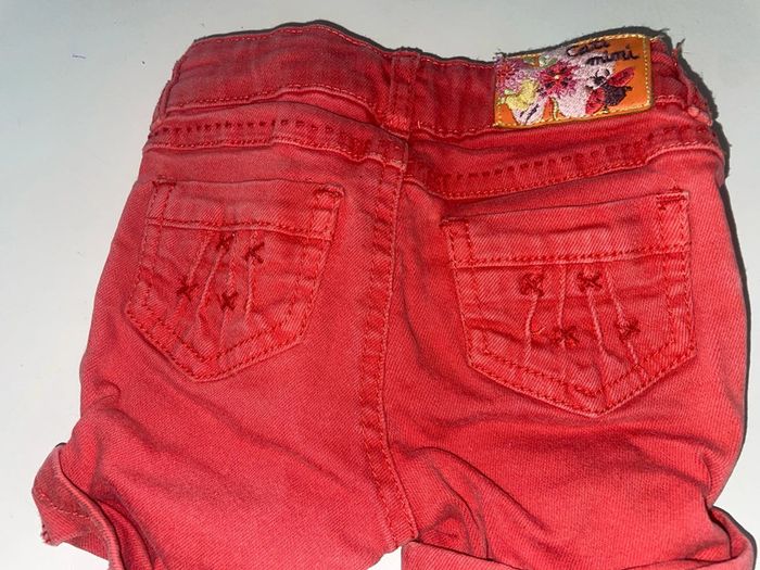 Short fille rouge catimini 18 mois - photo numéro 3