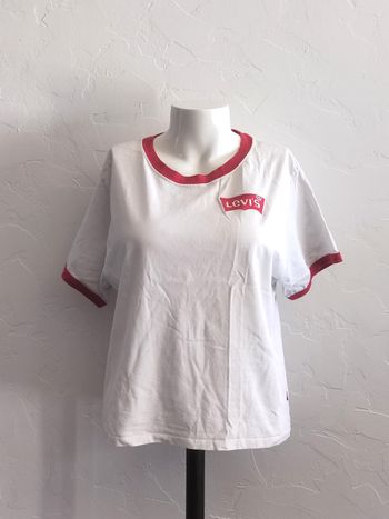 Levi's White JV Ringer T-shirt – XXS