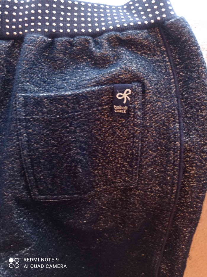 Pantalon sportwear bleu pailleté boboli - photo numéro 3