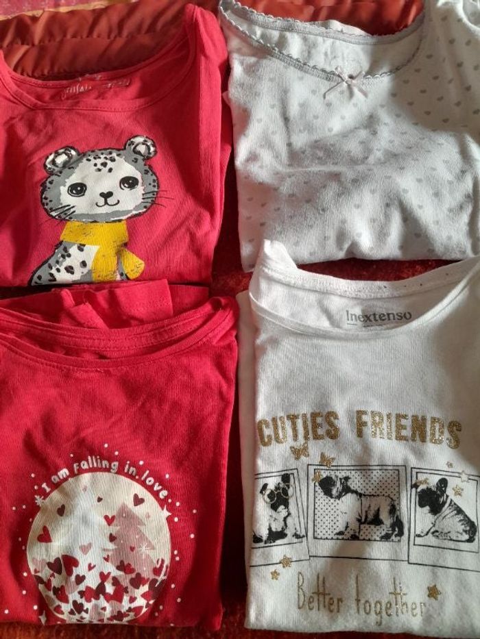 Lot 4 tee-shirt manches longues