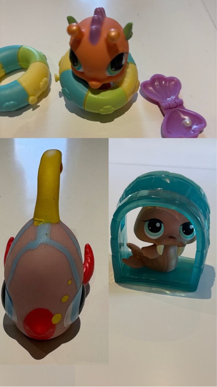 Lot de 3 figurines aquatiques Pet Shop - photo numéro 1
