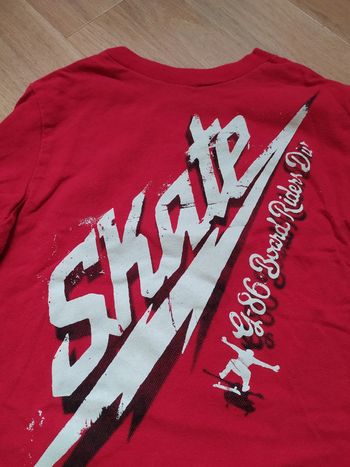 T-shirt manches longues GAP kids 5 ans rouge skate