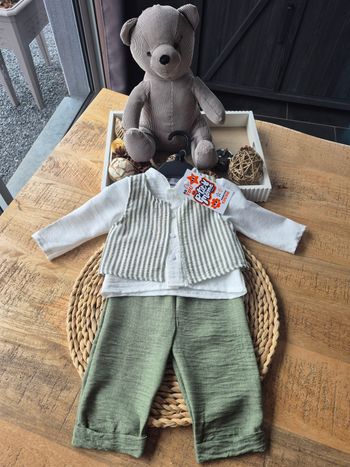 Ensemble Garçon Kaki 9 mois
