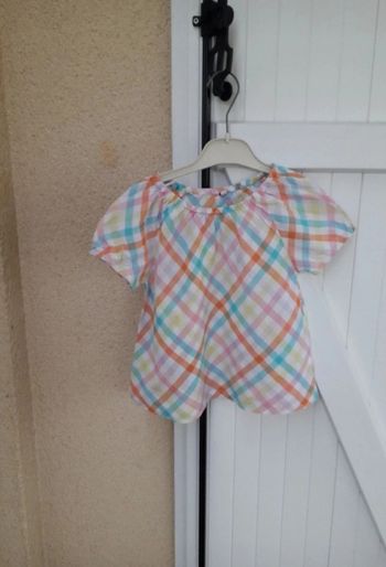 chemise carreaux  filles taille 6 ans 