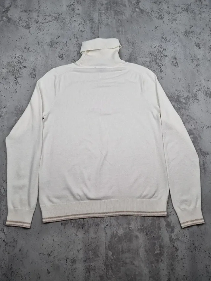 Pull col roulé Tommy Hilfiger blanc, L Femme - photo numéro 4