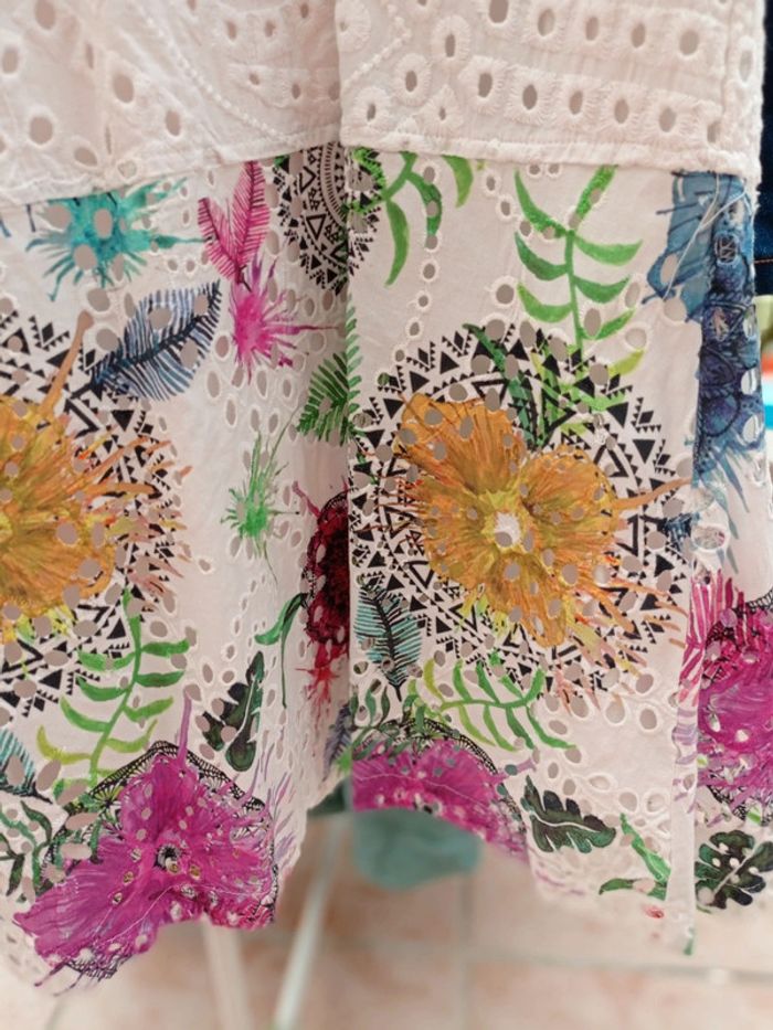 Robe blanche Desigual taille XL