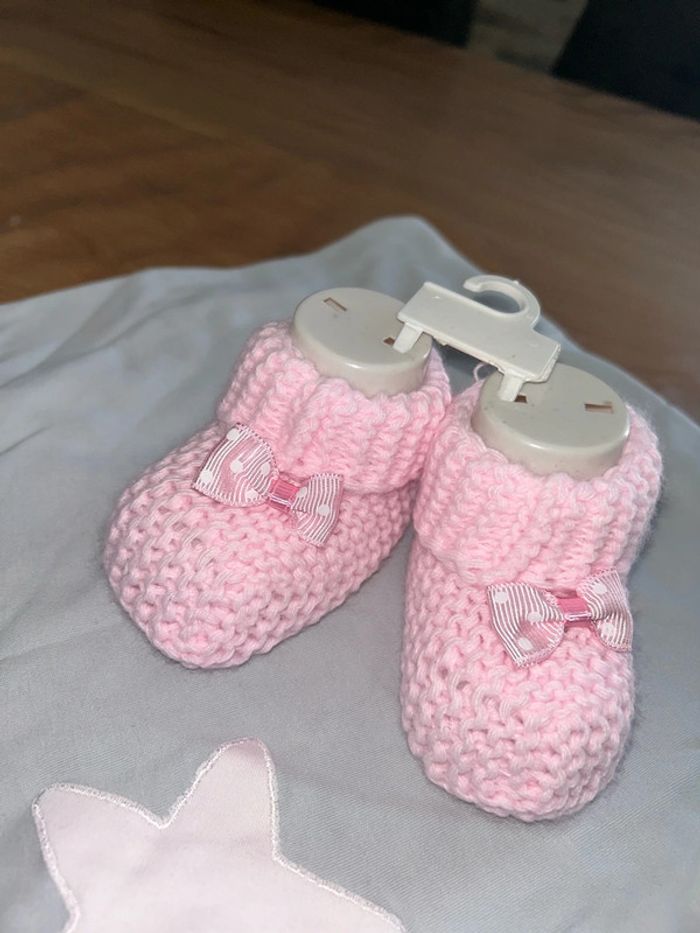 Cadeau naissance chausson lange couverture - photo numéro 2