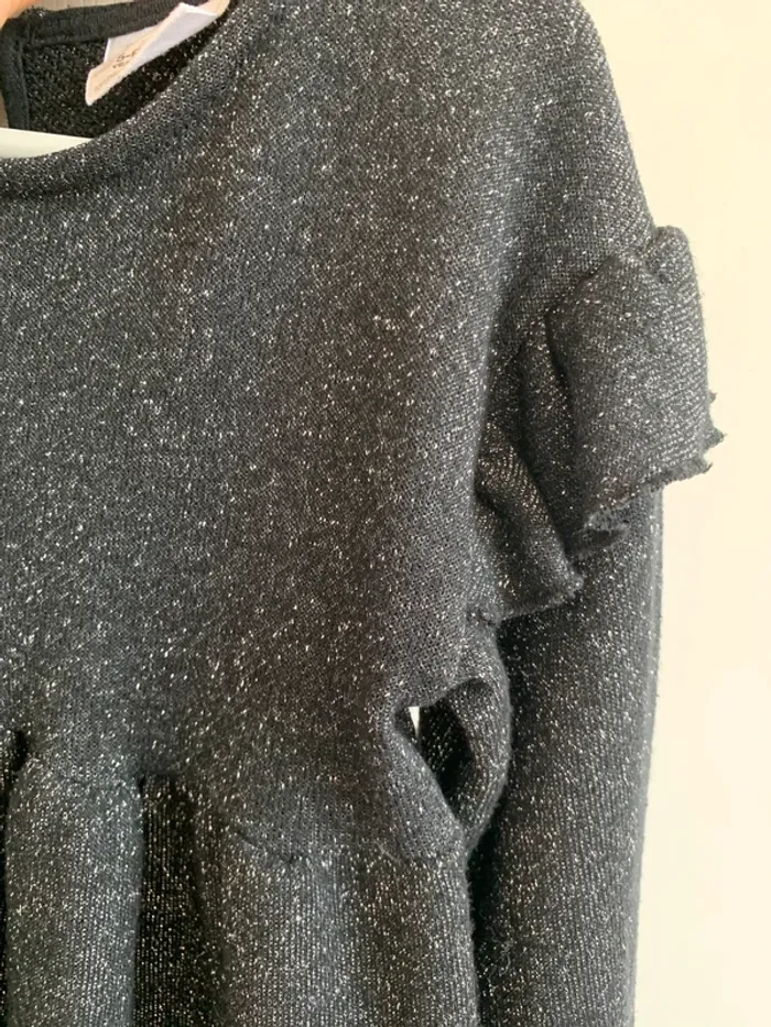 Robe noir paillettes 5-6ans - photo numéro 3