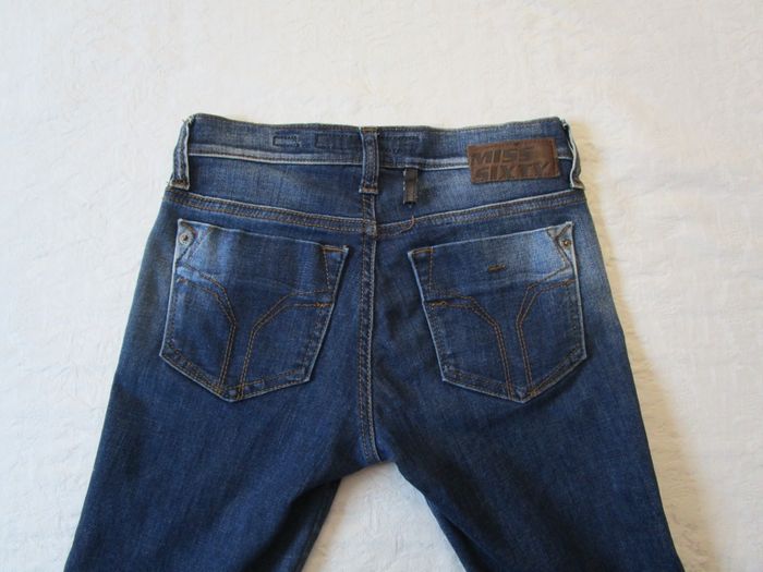 Jean femme Miss Sixty coupe skinny stretch Judy Taille 34 W25 L29 Bleu brut (J265) - photo numéro 5