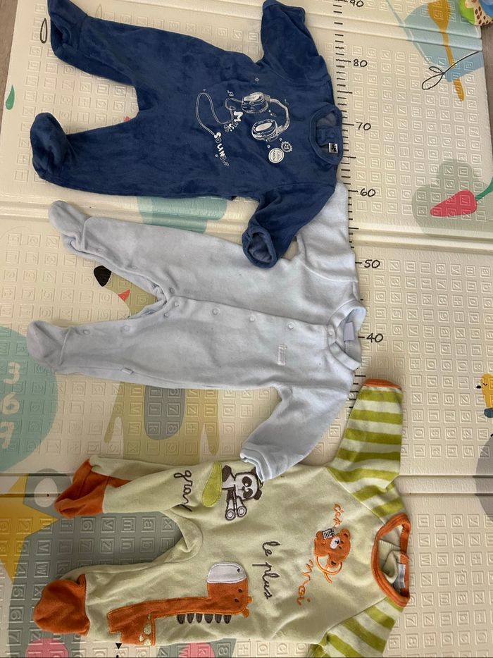 Lot de 3 pyjamas 1 mois