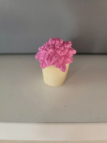 Jouet bouquet fleur rose pour maison de poupée