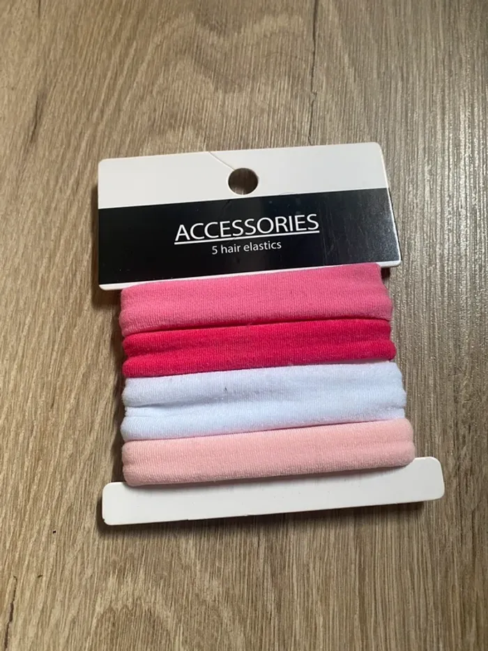 lot de 4 gros chouchoux roses et blancs
