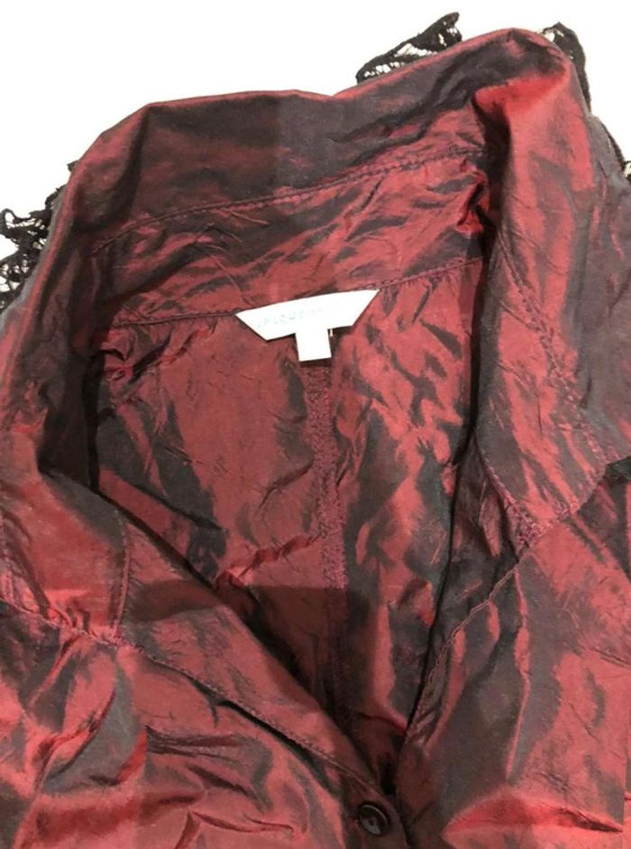 Chemise rouge Bordeau dentelles - photo numéro 6