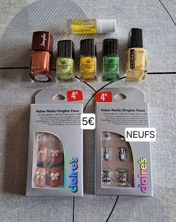 Lot vernis et  élixir NEUFS  pour ongles