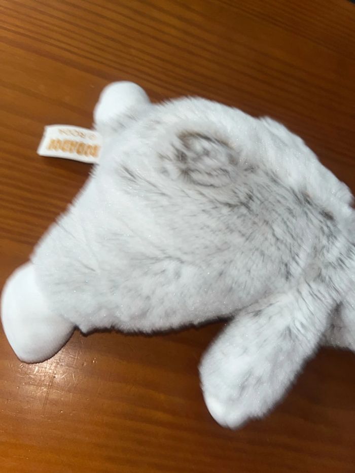 Peluche doudou lapin, 20 cm, sans compter les oreilles - photo numéro 5