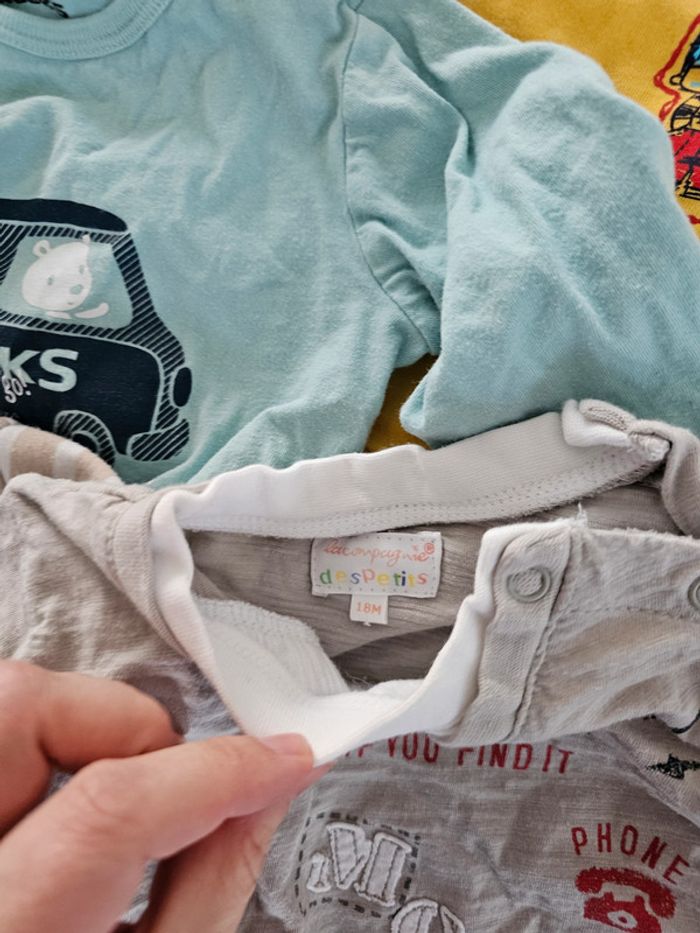 Lot 11 t shirt manche longue 18 mois - photo numéro 5