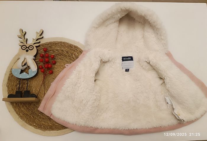 Manteau rose Kiabi taille 6 mois - photo numéro 2