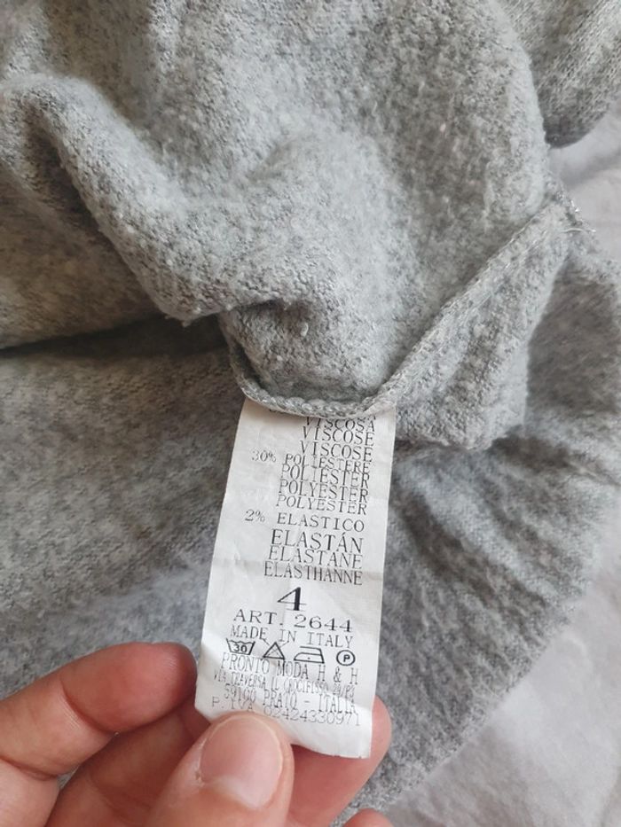 Pull gris 4 ans - photo numéro 2