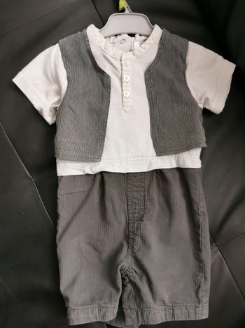 Combi short cérémonie 9 mois