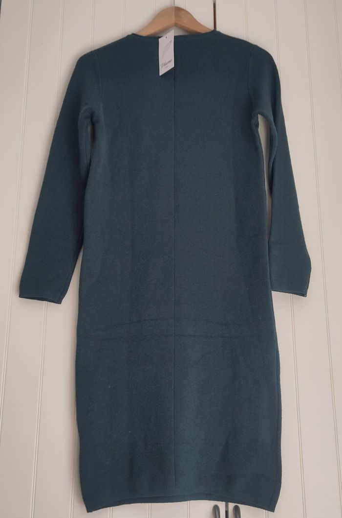 Robe Plume Paris – Vert profond – Taille M – Viscose & Cachemire - photo numéro 2