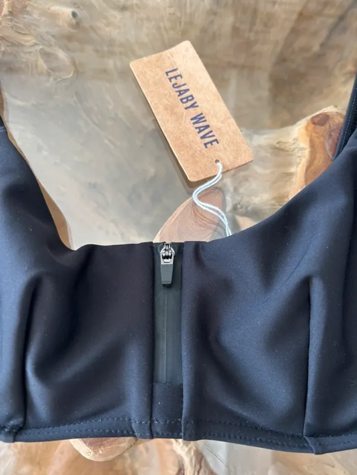 Haut de maillot de bain Lejaby wave noir 85c - photo numéro 2