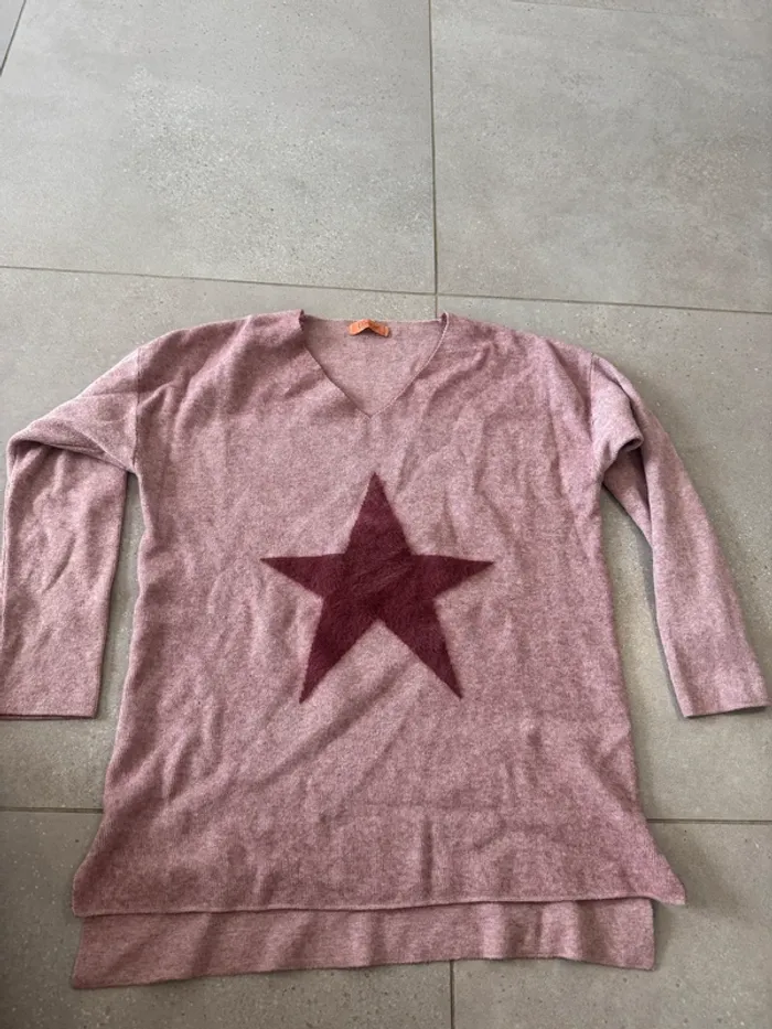 Pull rose Blossun, très bon état, taille L/XL
