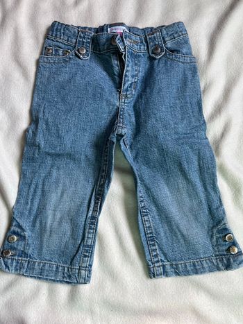 Pantacourt fille 2 ans en jean 