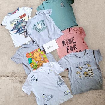 Lot t shirts 6 ans