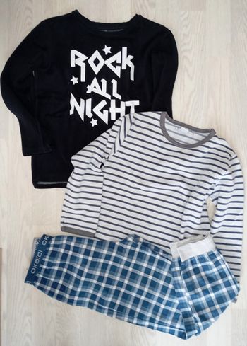 Lot de pyjamas hiver T. 10 ans
