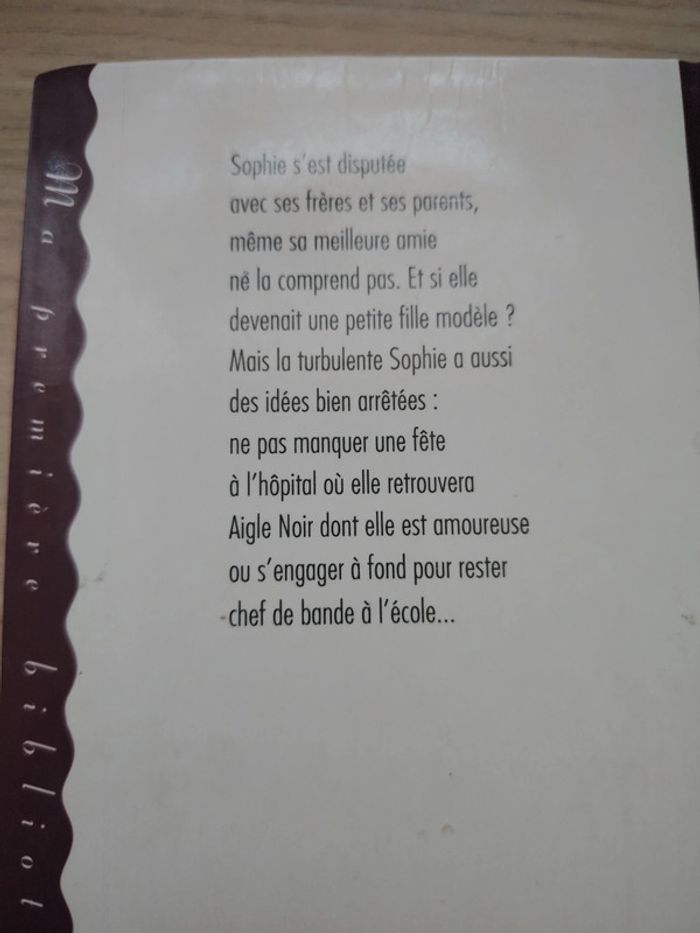 Livre Sophie devient sage et autres aventures de Louise Leblanc - photo numéro 2
