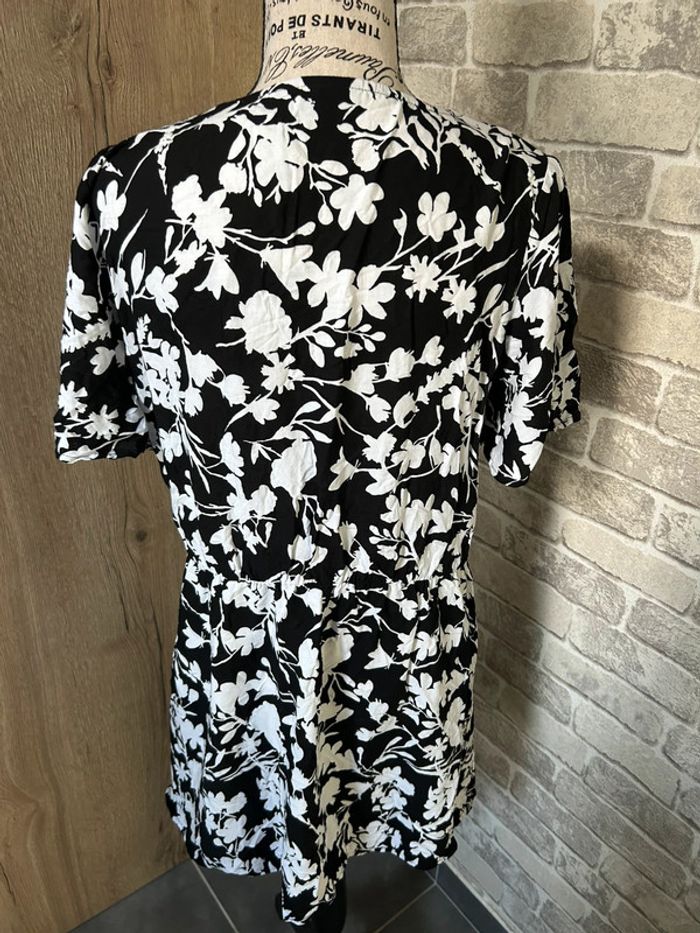 Robe motif imprimer fleurs taille L - photo numéro 4