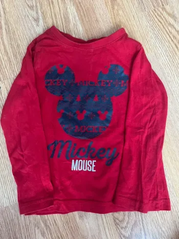 T-shirt manches longues Mickey Noël