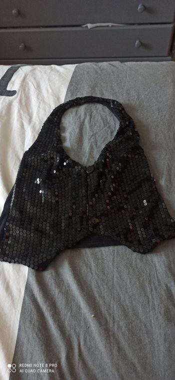 Gilet noir strass t. 36
