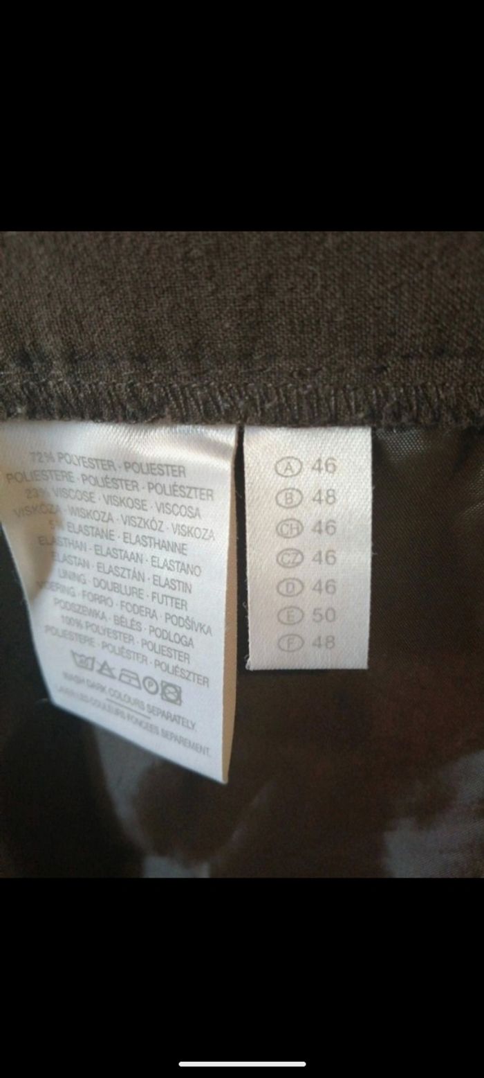 Très belle jupe Canda marron. Taille 48 - photo numéro 8