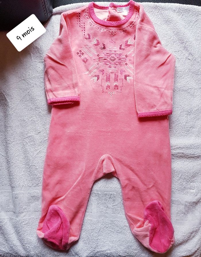 Pyjama velour kitchoun 9 mois