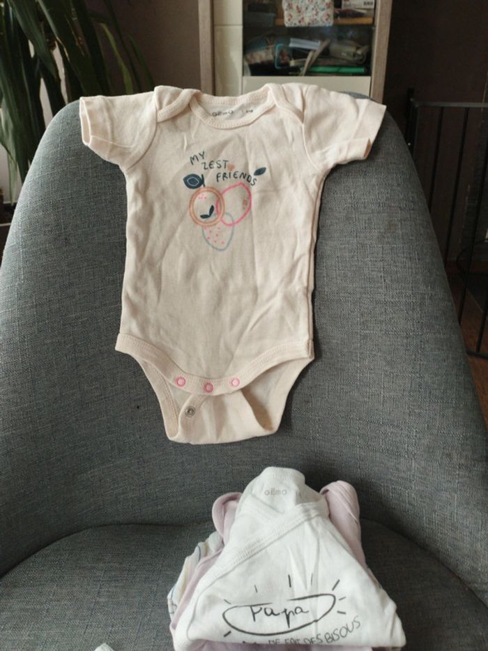 Lot de 6 body fille 3 mois - photo numéro 4