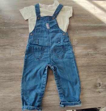 Ensemble T-shirt salopette 18 mois
