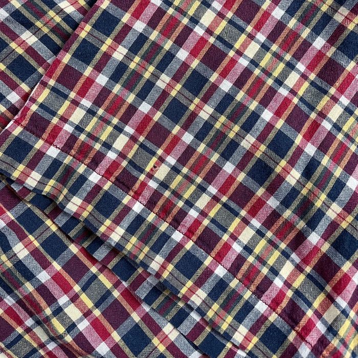 Chemise à manches courtes bleue, rouge, jaune à carreaux Ralph Lauren pour homme en taille XL - photo numéro 7