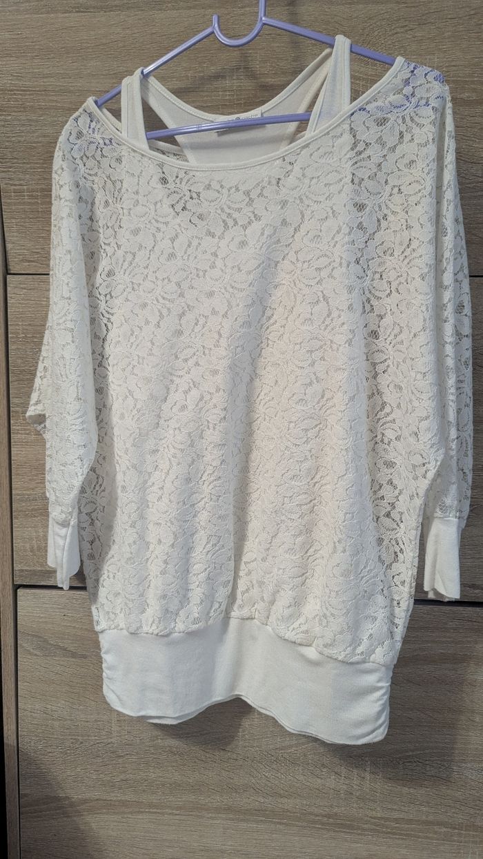 T shirt dentelle