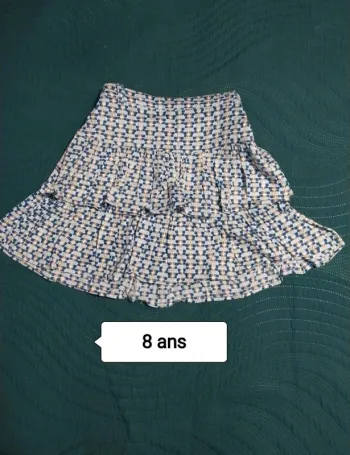 Jupe bleu okaidi 8 ans