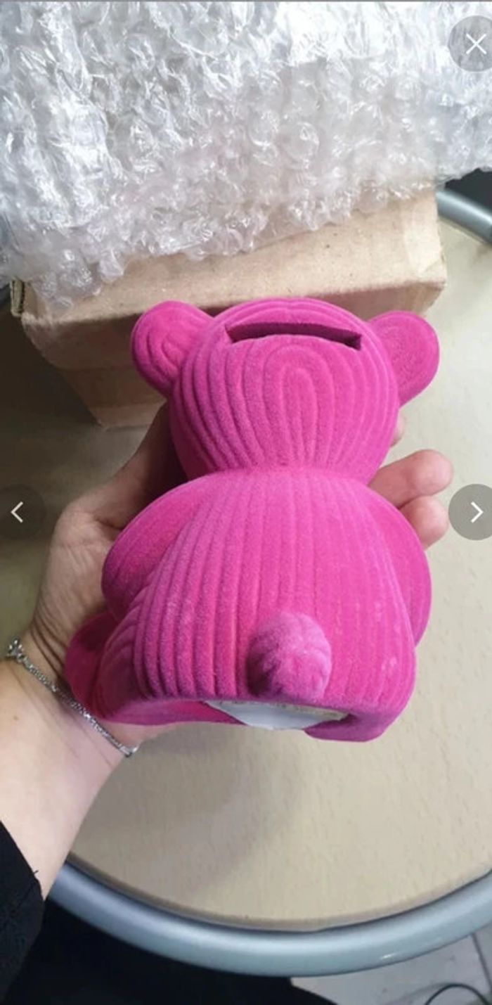 Neuve tirelire rose environ 12cm de hauteur. A l’unité ou en lot - photo numéro 3