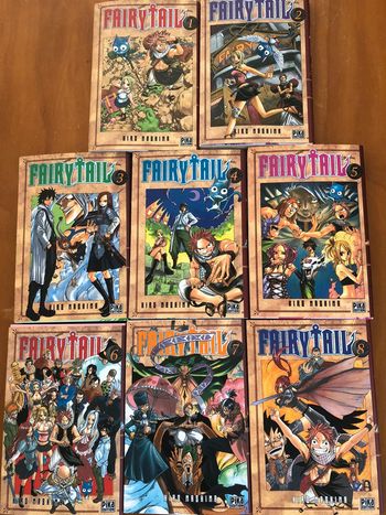 Lot de 8 mangas Fairy Tail