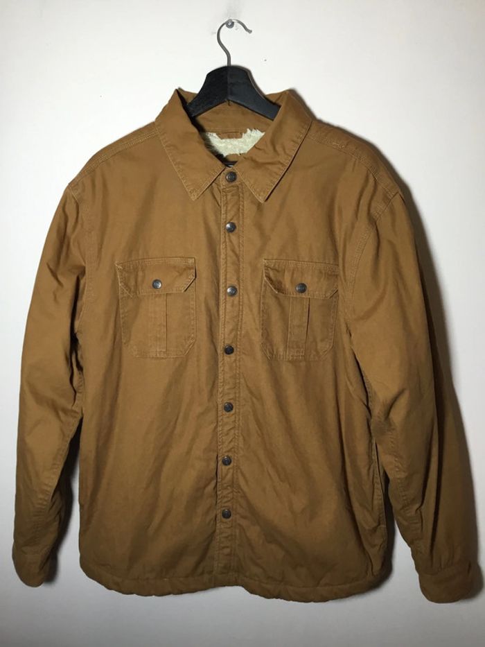Veste chaude intérieur sherpa pour homme Lee camel taille M 051
