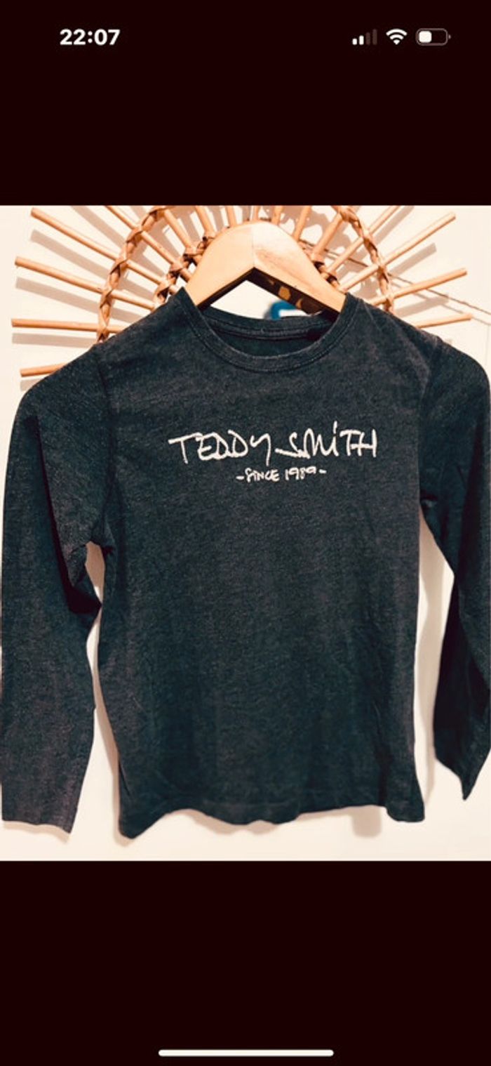 T-shirt manches longues Teddy Smith – 12 ans 🩶 - photo numéro 2
