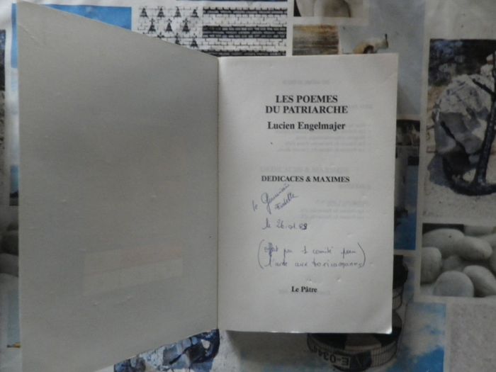 Les poèmes du patriarche Dédicaces & Maximes par Lucien Engelmajer - photo numéro 2