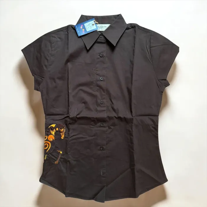 Chemisier manche courte équitation