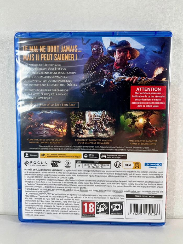 Jeu PS5 : Evil West - Neuf sous blister Scellé - photo numéro 2