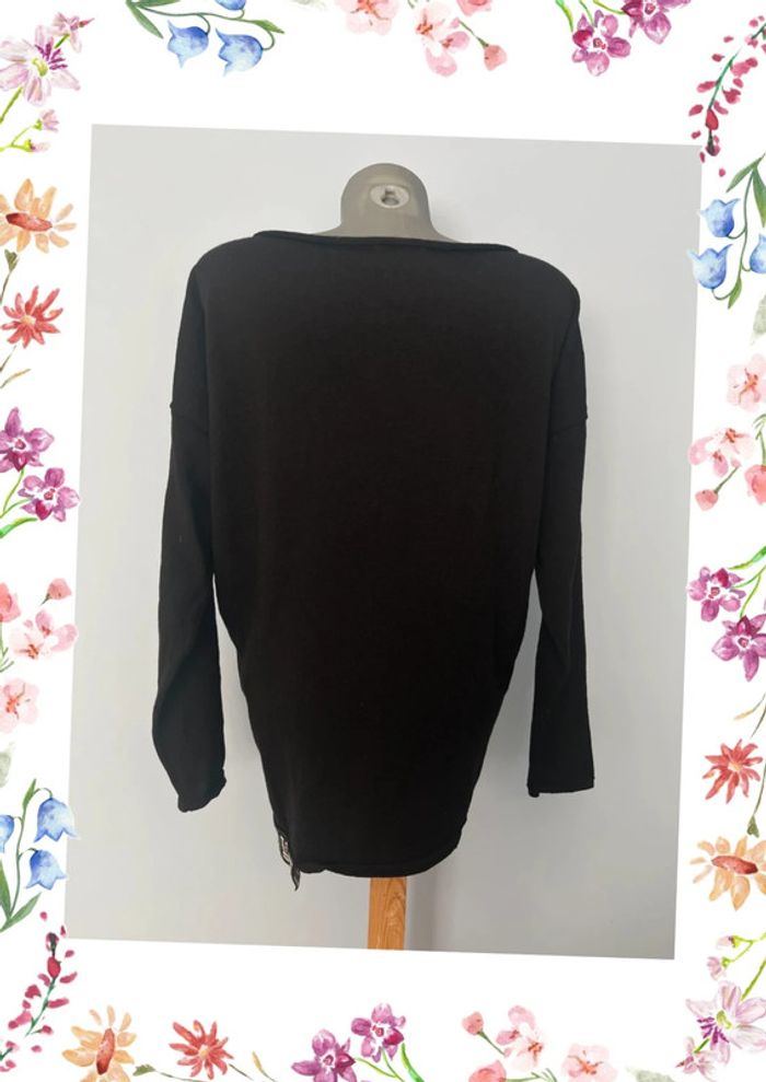 Pull Noir Sarah Pacini – Élégance Minimaliste & Confort Absolu 🖤 - photo numéro 5